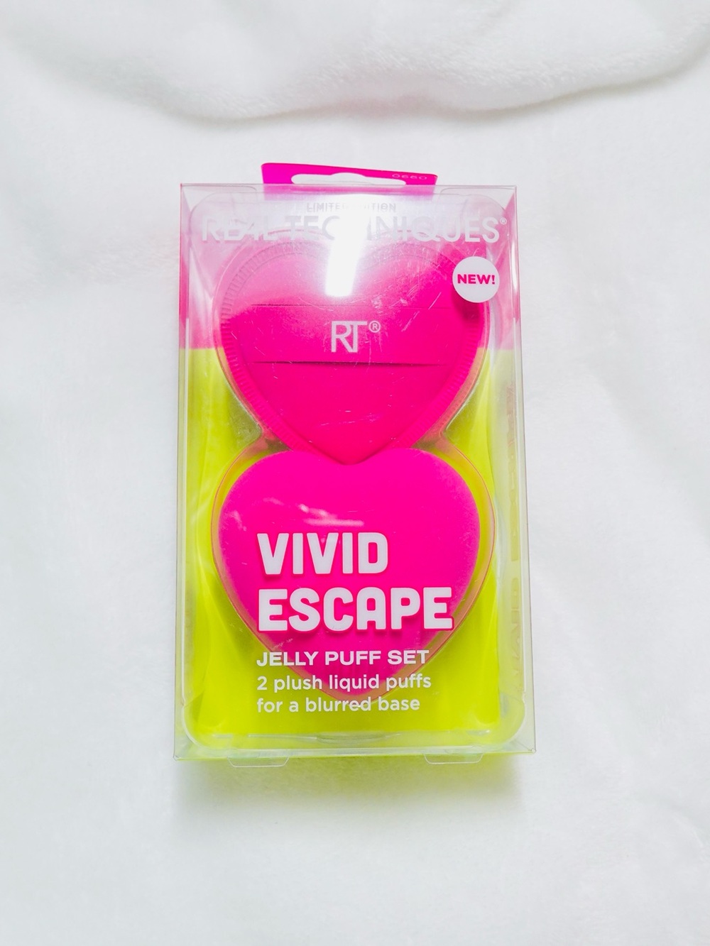 Real Techniques, VIVID ESCAPE JELLY PUFF Set- New